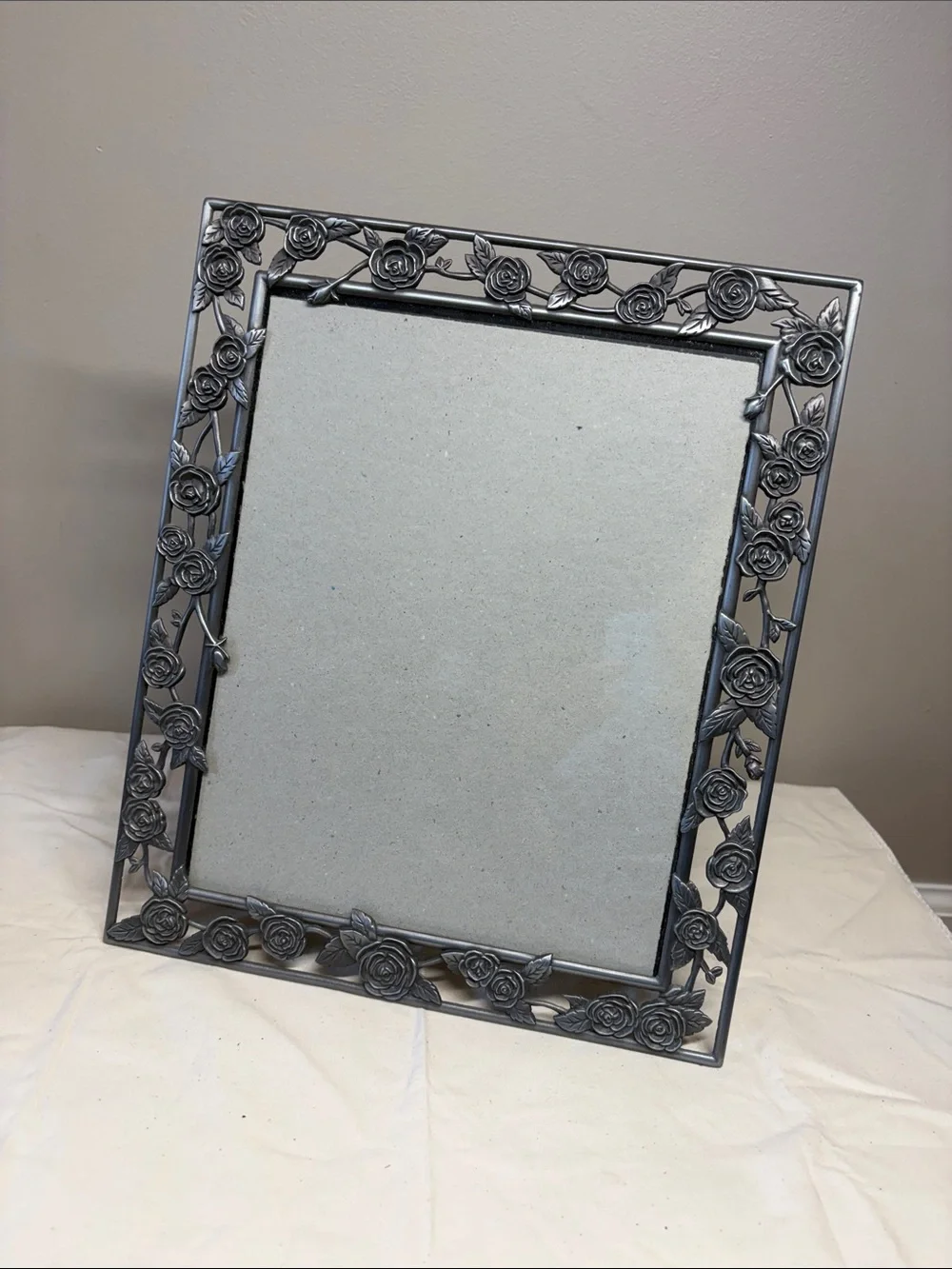 8 X 10” Floral Metal Picture Frame